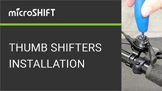 microSHIFT Thumb Shifters Installation [upl. by Zirkle]