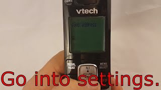 How To Deregister VTECH CS6719 Handset With Instruction [upl. by Lilaj]