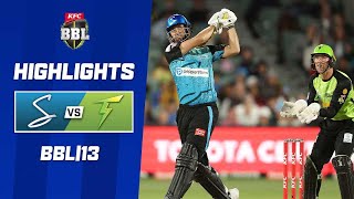 Adelaide Strikers v Sydney Thunder  BBL13 [upl. by Nylitsirk]