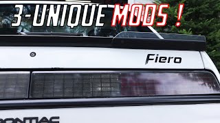 THREE Unique amp Custom Pontiac Fiero Modifications [upl. by Shaper]