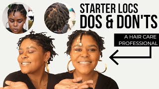 Starter Locs Dos amp Donts from a Loctician [upl. by Aeslehc]