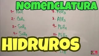 Hidruros Nomenclatura Inorgánica Parte 2 [upl. by Woodson813]