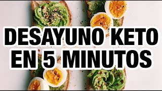 🍳☕️ DESAYUNO KETO EN 5 MINUTOS  KETO BREAKFAST  Manu Echeverri [upl. by Aisatana]