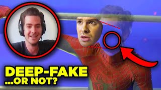 SPIDERMAN NO WAY HOME Andrew Garfield quotLeakquot Explained VFX Analysis [upl. by Ahtela]