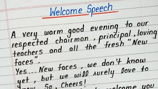 Welcome speech in english  How to deliver welcome speech in english [upl. by Naik]