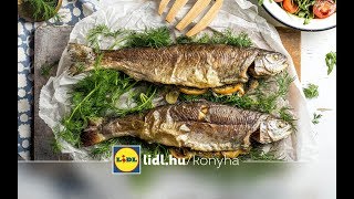 Mautner Zsófi  Egészben sült pisztráng  Lidl Konyha [upl. by Namsu94]