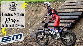 Technical Review Electric Motion EPure – the ultimate electric trials bike at Inch Perfect Trials [upl. by Allenrad]