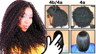 Natural Hair Types EXPLAINED In Detail w PICTURES 4C 4B amp 4A HAIR CHART [upl. by Illa784]