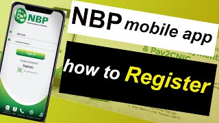 NBP digital app registration  How to register nbp mobile app [upl. by Sadella]