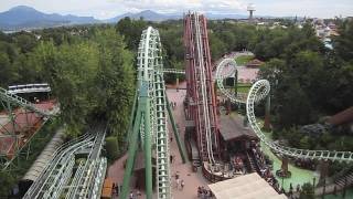 Magic Mountain Front Seat onride HD POV Gardaland Italy [upl. by Myrta213]