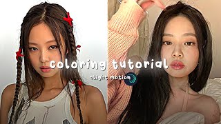 Coloring tutorial alight motion [upl. by Tonina140]