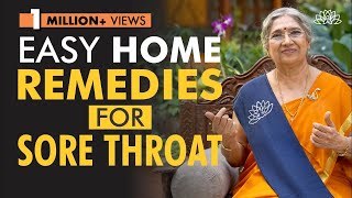 Yogic Home Remedies for Sore Throat  Dr Hansaji Yogendra [upl. by Lavern14]