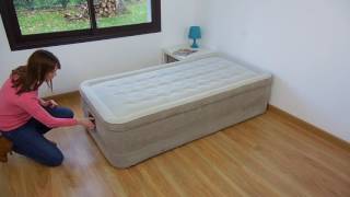 Matelas Gonflable Intex Ultra Plush Fiber Tech  64456 [upl. by Joyan229]