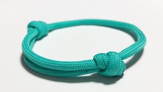 How to make a Sliding Knot Paracord Bracelet by ParacordKnots [upl. by Anelehs]