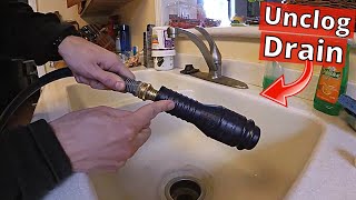 Unclog Drain with Drain Cleaning Bladder [upl. by Akeylah]