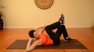 ElbowtoKnee Oblique Crunch  Exercise amp Yoga [upl. by Yesmar]