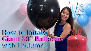 How To Inflate Balloons with Helium Like A Pro 🎈 [upl. by Elmo425]