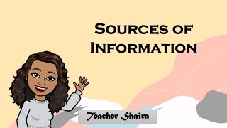 Sources of Information English 6 Week 6 MELCBased [upl. by Sueahccaz]