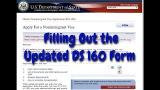 Filling Out DS160 Form 2020 Updated Form with Social Media Account [upl. by Sandi]