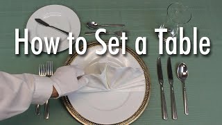 Learn How to Set a Formal Dinner Table [upl. by Ellingston692]