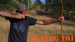 Tuning a Recurve longbow or selfbow for perfect arrow flight [upl. by Jezreel112]