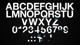 Free After Effects Template Helvetica Neue Animated Font [upl. by Ardnod]