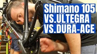 Shimano 105 VS Ultegra VS DuraAce Best Groupset for YOU [upl. by Apul]