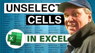 Excel Selection Magic Unselect Cells with Ease  Episode 2262 [upl. by Pulchia]