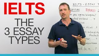 IELTS Writing The 3 Essay Types [upl. by Ulrike]