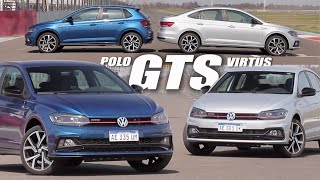 VW Polo GTS  VW Virtus GTS  Doble test  Matías Antico  TN Autos [upl. by Tegdig]