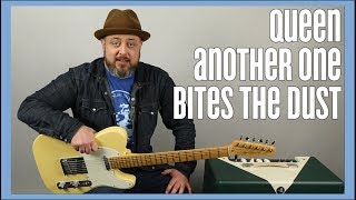 Queen Another One Bites The Dust Guitar Lesson [upl. by Dnomed26]