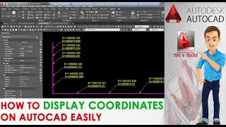 How To Display Coordinates On Auto CAD Drawings [upl. by Walton168]