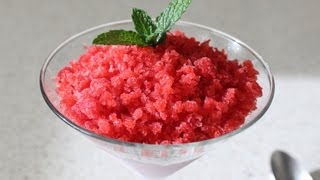 Strawberry Granita Recipe  Frozen Italian Fruit Dessert [upl. by Timothee397]