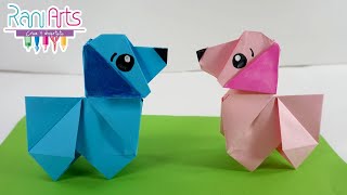 PERRO DE ORIGAMI  Paso a paso  DIY  ORIGAMI DOG [upl. by Nyvek]