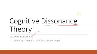 Cognitive Dissonance Theory  Attitude  Organisational Behavior [upl. by Aitetel]