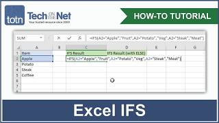 How to use the IFS function in Excel [upl. by Meador]