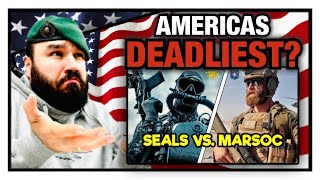 WHO IS BETTER NAVY SEALS VS MARINE RAIDERS MARSOC British Marine Reacts [upl. by Gautious]