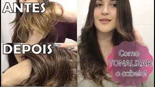 TONALIZANDO meu Cabelo em casa  Casting Creme Gloss 600  Loiro Escuro ♡ [upl. by Niawtna]