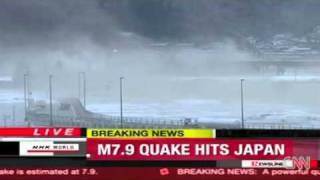 Japan Earthquake 89 Tsunami hits 11 March 2011 [upl. by Eckart]