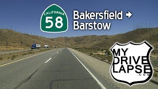 Mojave Desert Drive California 58 Bakersfield to Barstow [upl. by Eilyah695]