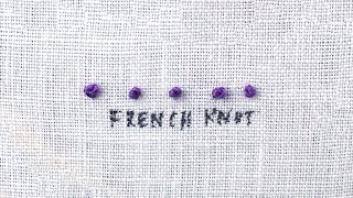 How to do a French Knot [upl. by Nav]