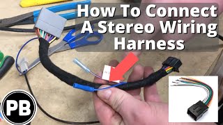 Stereo Wiring Harness Explained How to assemble one yourself [upl. by Eiramnwad]