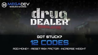 DRUG DEALER SIM Cheats Add Money Reset Risk Factor Increase Weight   Trainer by MegaDev [upl. by Jenei]