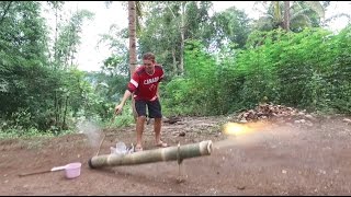 A Day of Explosions  The Filipino Bamboo Cannon Lantaka [upl. by Ebonee]