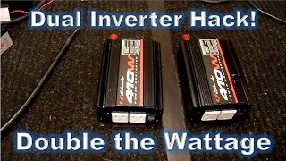 Parallel Inverters  Double the Power Hack Part1 [upl. by Aihsenor]