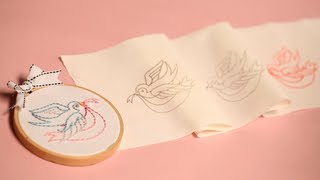 Three Ways to Transfer Embroidery Patterns [upl. by Anitnegra921]