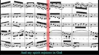 BWV 243  Magnificat Scrolling Score [upl. by Pietje]