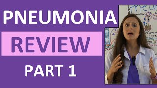 Pneumonia Symptoms Pathophysiology Nursing  Respiratory Disorders NCLEX Lecture Part 1 [upl. by Utica]