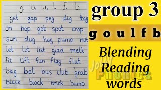 group 3 jolly phonics goulfb how to read words with goulfb phonics group 3 words [upl. by Doran]