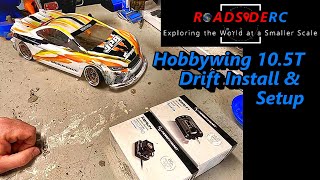 RC Drift  Hobbywing XR10 Stock Spec amp 105T Bandit motor Setup  Install  Testing [upl. by Amirak]